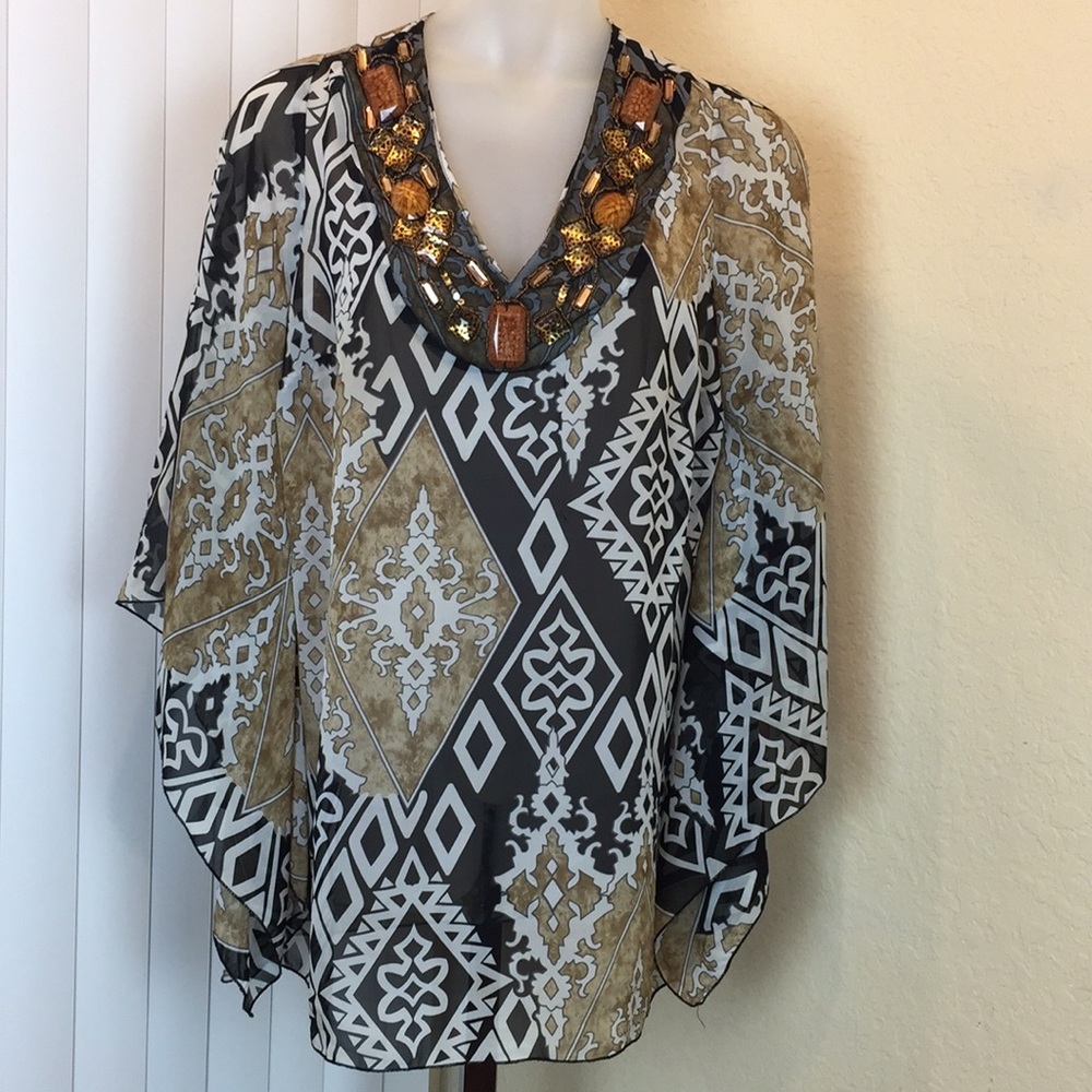 Ashley Stewart Women Plus Bathing Suit Cover  Up